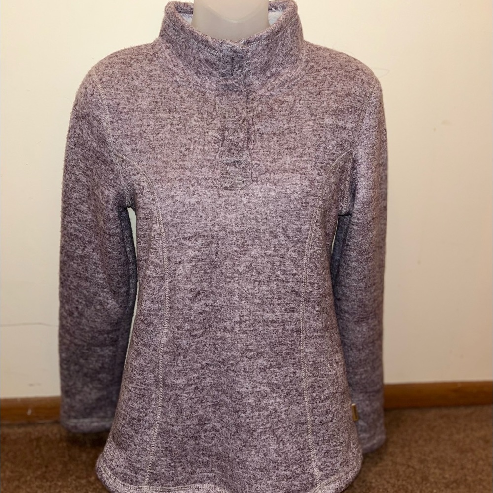 Avalanche heather purple Sherpa pullover